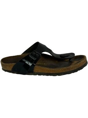 Birkenstock Sandals Gizeh Black Size 37 Regular Width Thong Germany Comfort Shoe